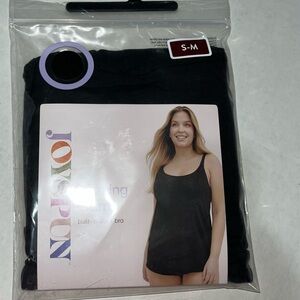 Joyspun Black Nursing Cami Built In Shelf Bra S-M New in Package‎